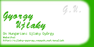 gyorgy ujlaky business card